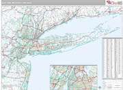 New York-Newark-Jersey City Wall Map Premium Style